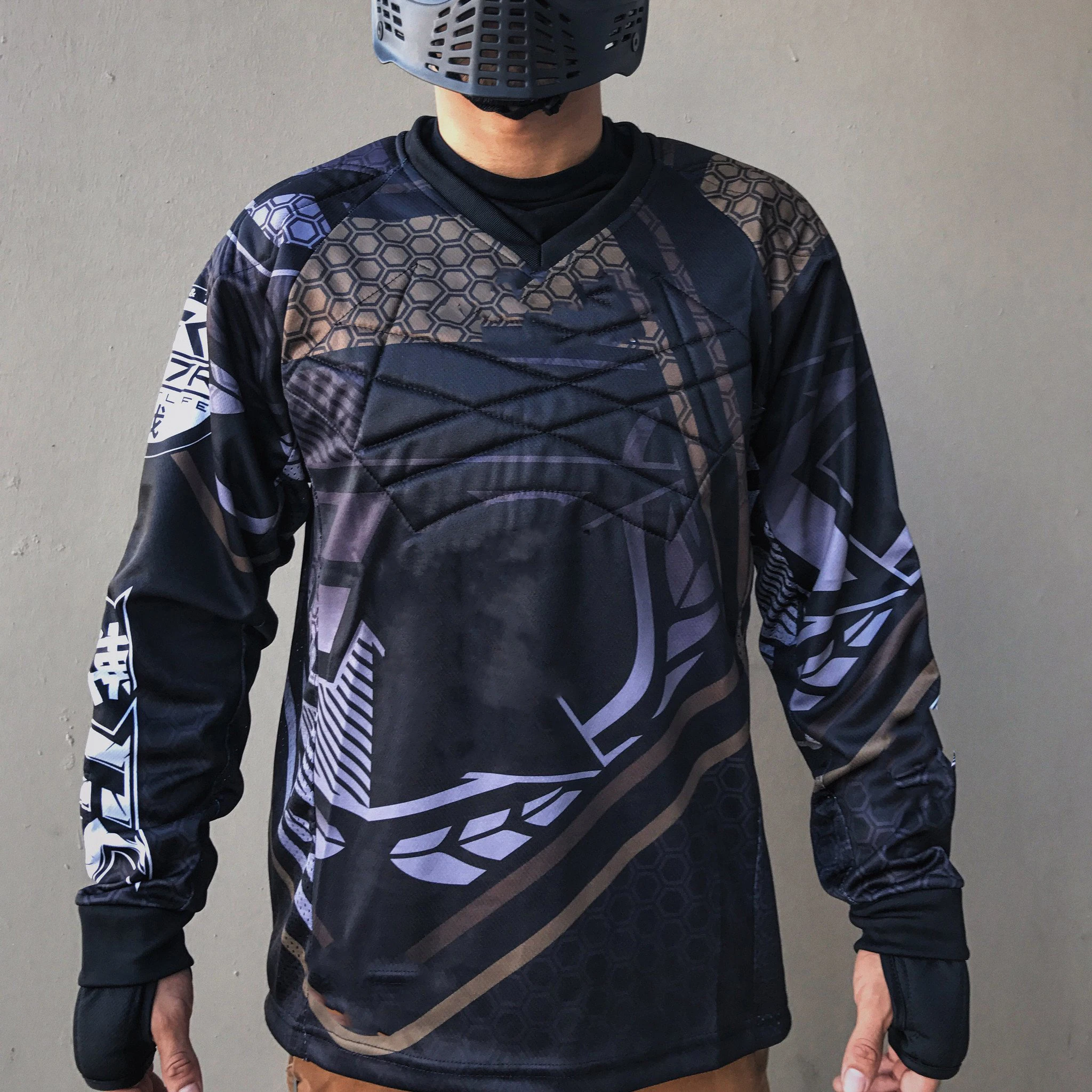 Anti-bb ball paintball shirt Jump suit custom Design Sublimation Allover customized Jersey