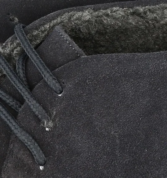 GENUINE LEATHER OR FAUX SUEDE ANKLE BOOTS WITH SYNTHETIC FUR LINING