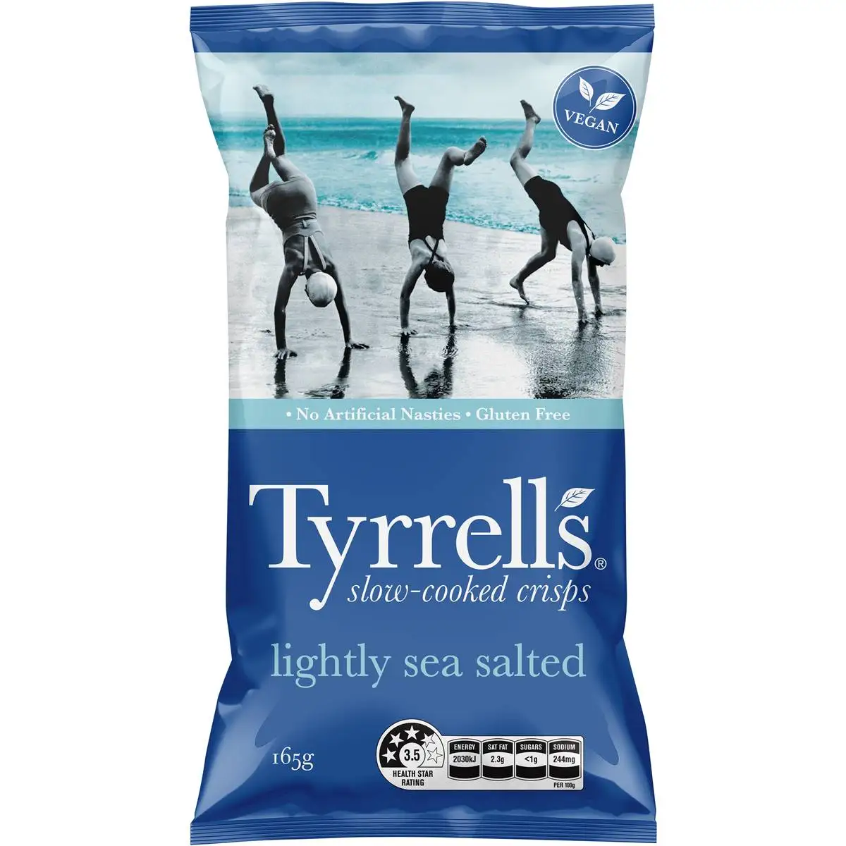 Картофельные чипсы австралийского производства Tyrrells 165 г-аромат морской