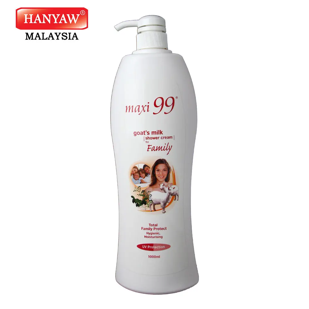 [Malaysia] Fast Shipping Maxi 99 Body Wash Shower Cream Goat Milk for Family ( 12 x 1000 ml /Ctn )