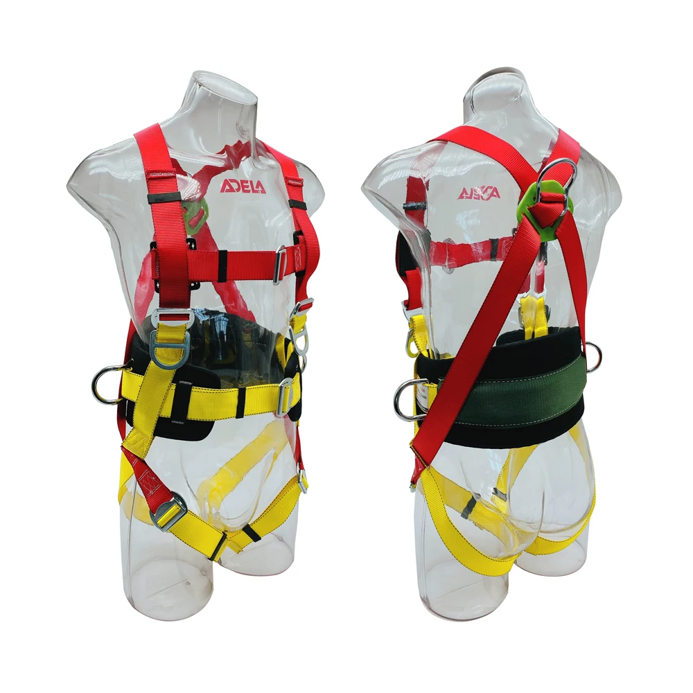 ANSI Certified Lightweight Nylon Safety Harness Fall Protection Equipment for Industrial Rescue Applications Safety Belt