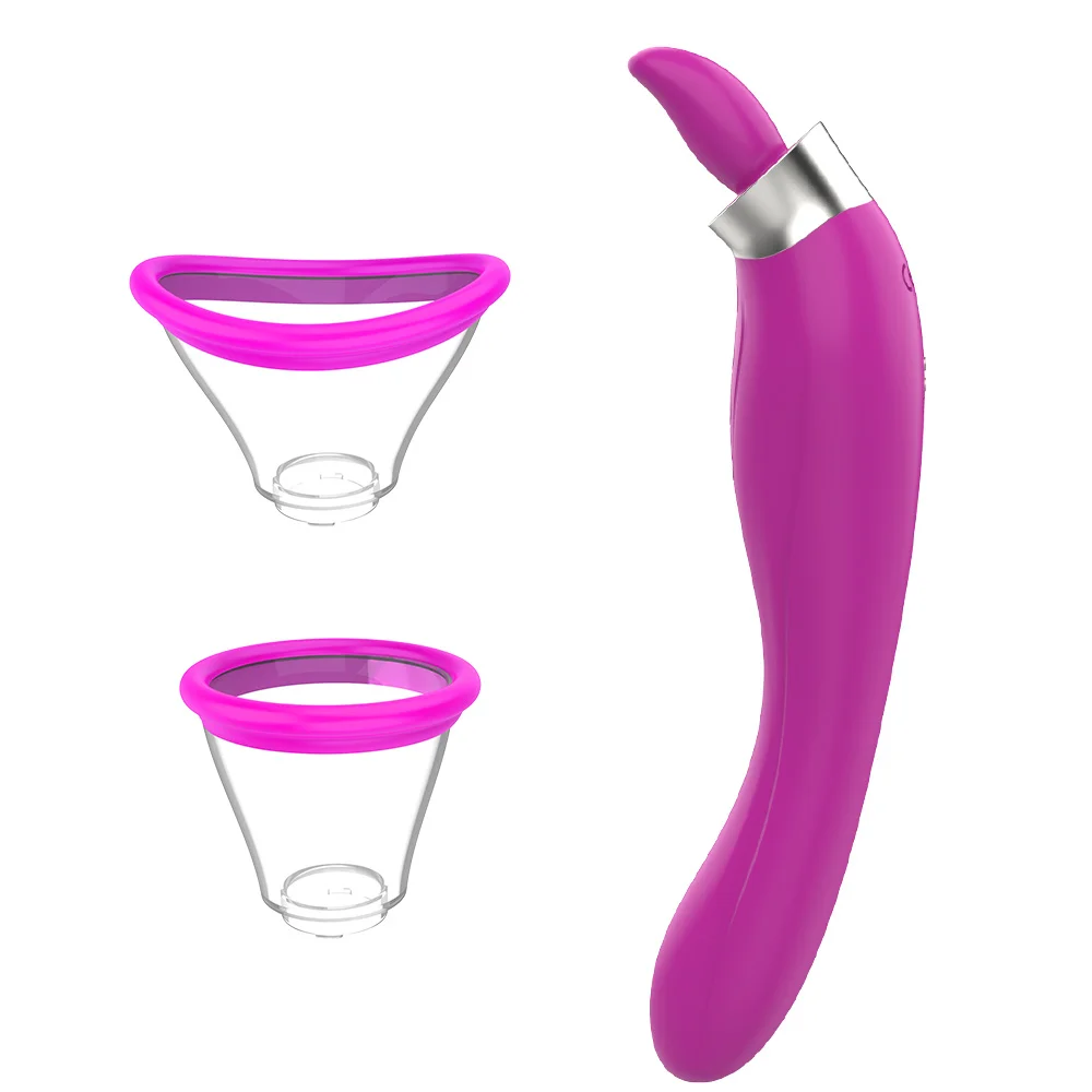 7 Modes Adult Woman Nipple Sucking Clitoral G Spot Artificial Tongue Licking Tongue Vibrator Dildo