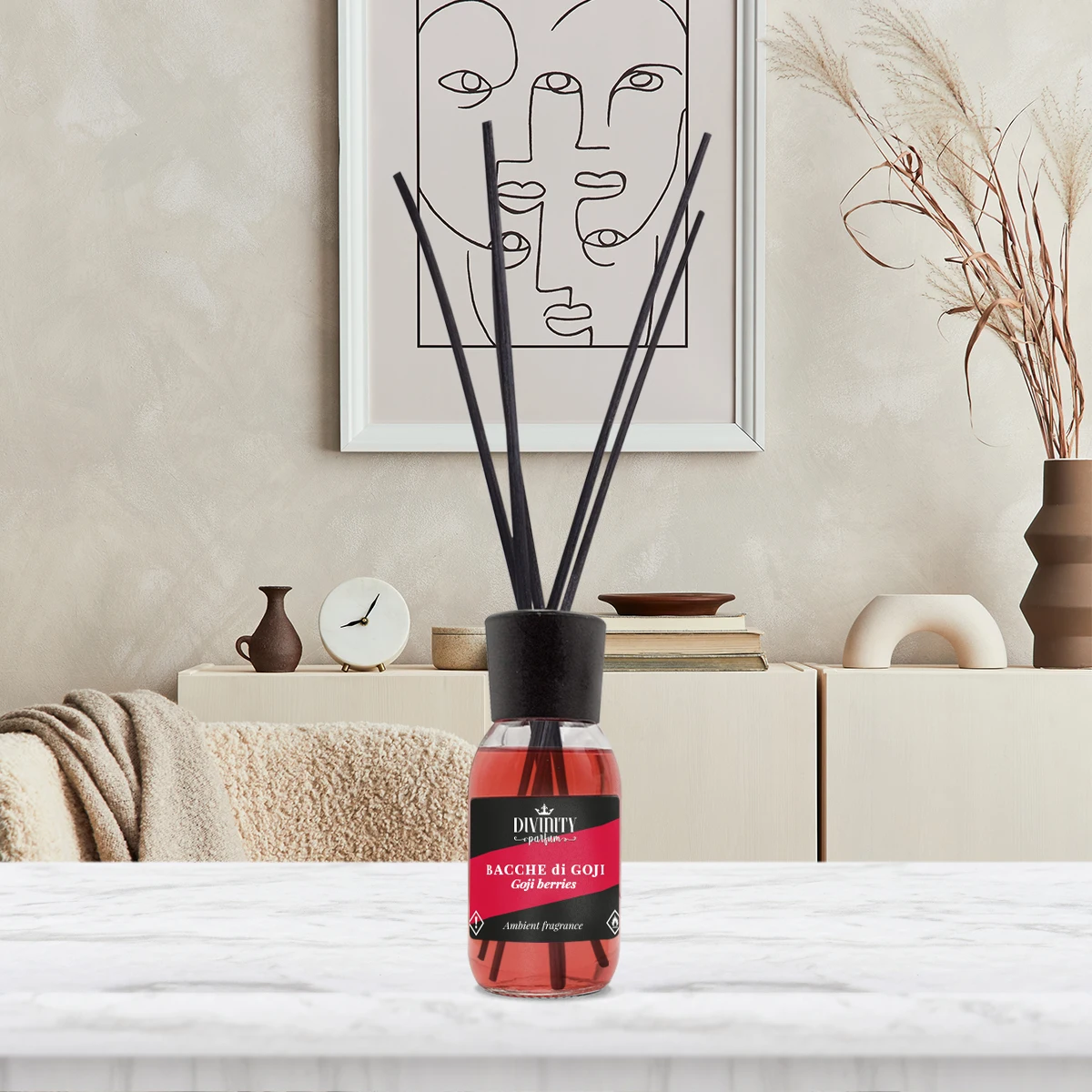 Best quality Home fragrance Goji Berries Italian top scent exclusive line 125ml reed air freshener