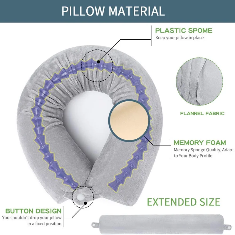 Wholesale Twist Memory Foam Pillow Travel Memory Foam Neck Pillow Roll For Travel And Home