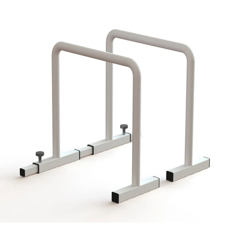 Напольные оцинкованные стойки отличного качества, полностью стальные с противоскользящим покрытием, планки отжимания