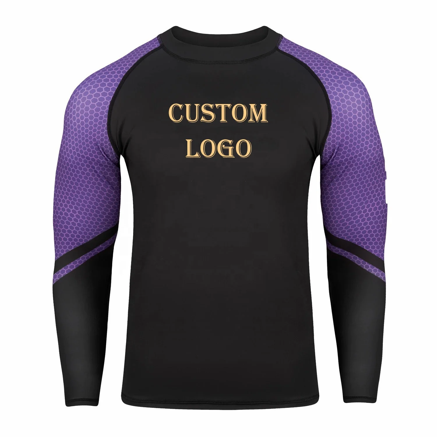 Manufacturer Wholesale Bjj Spandex Custom Print Rash Guard