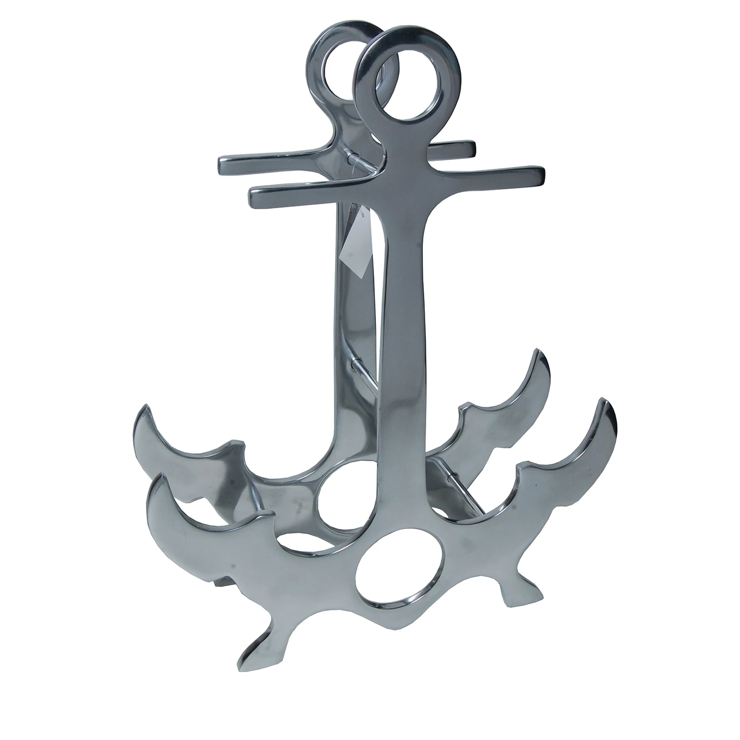 Классическая алюминиевая подставка для вина с якорем посуда бармена металлический держатель Настольная декоративная бутылок на заказ