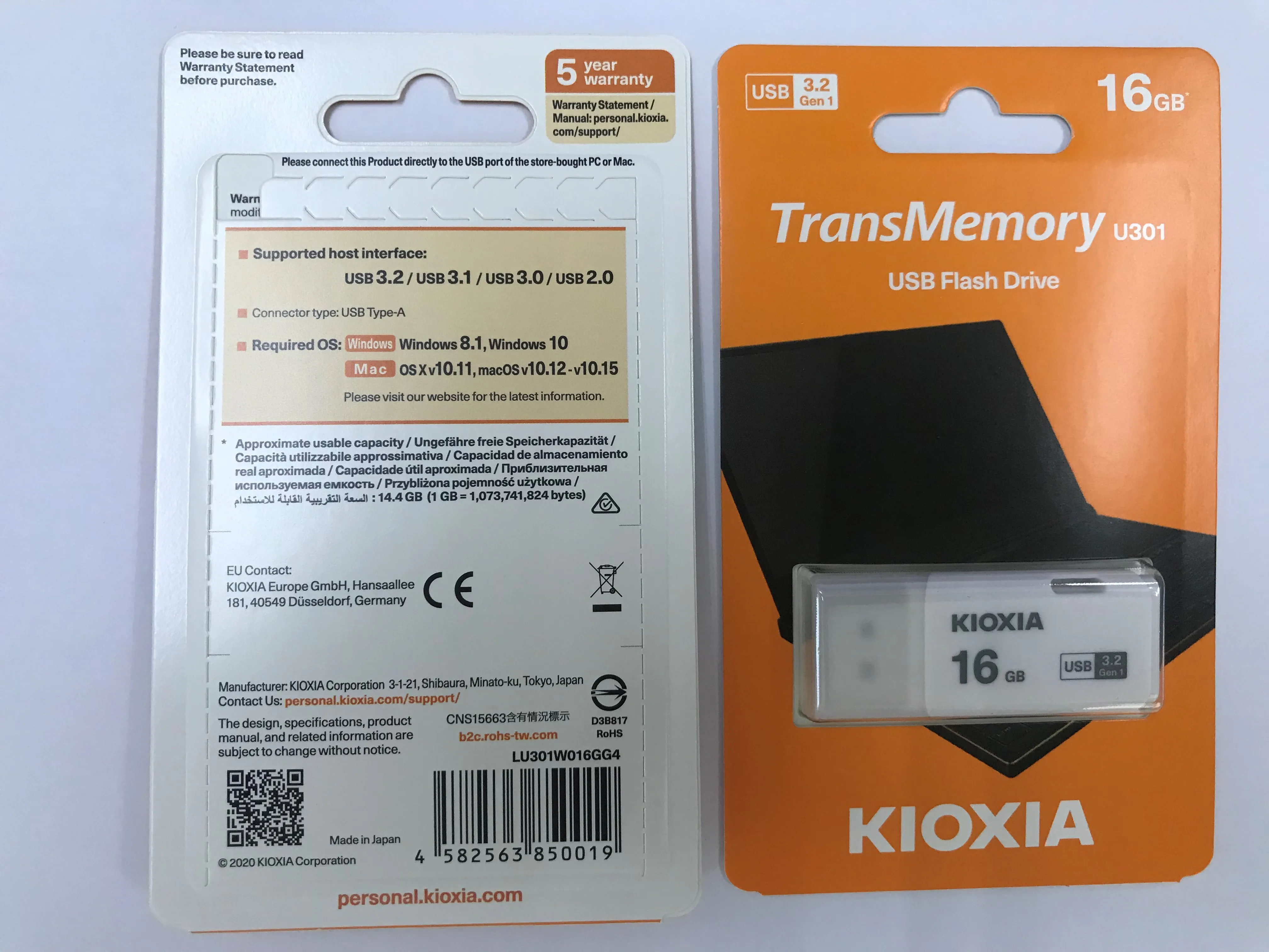 Kioxia U301 USB 3.2 Flash Drive