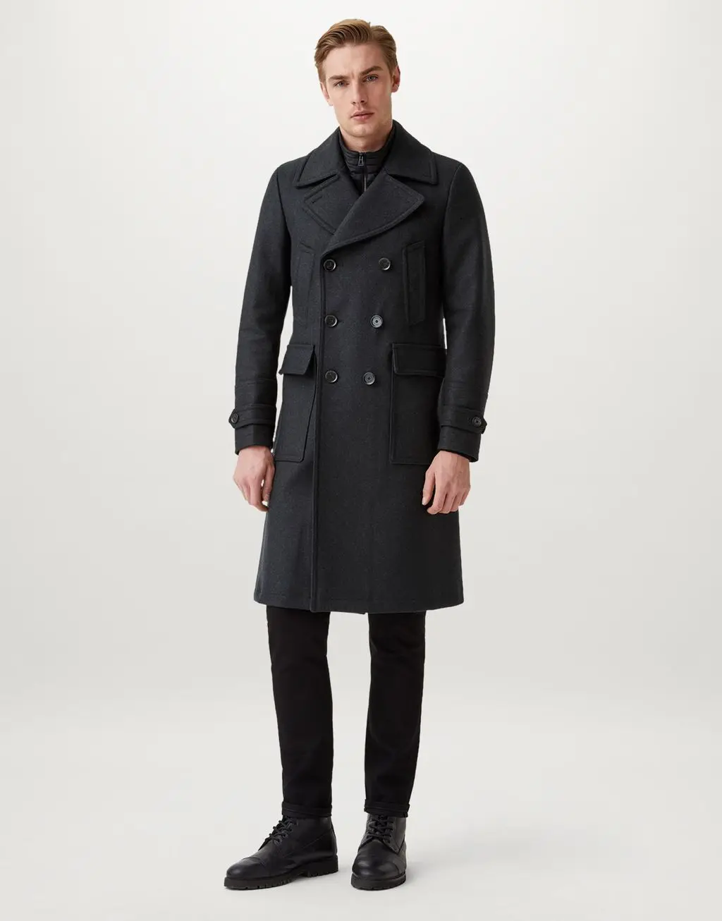 High Quality Men Winter Coat Oversize Outwear Wool Overcoat Double Breasted Long Cashmere Coat Fashion Wool Coats for Men
