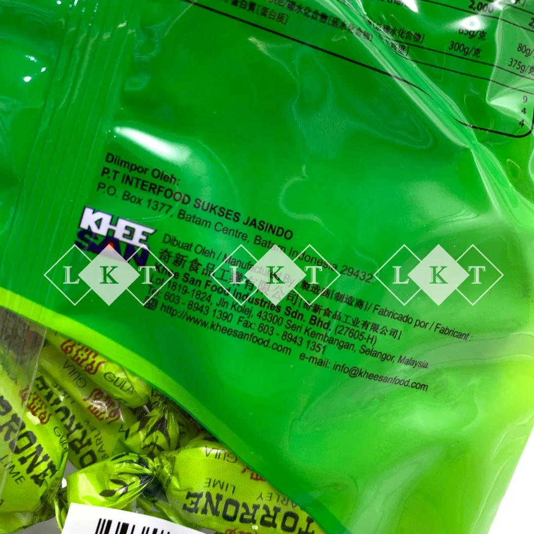 Torrone Barley Lime Hard Candy