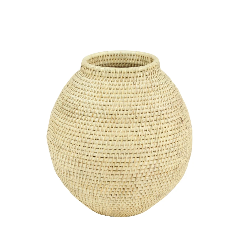 Made in Vietnam Rattan Plant Pot Vase Dried Flower