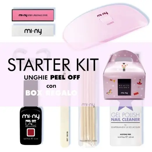 KIT PEEL OFF LAC ONE STEP GEL NAIL POLISH WITH TRAVEL PINK LED LAMP ITALIAN QUALITY LONG LASTING FORMULA