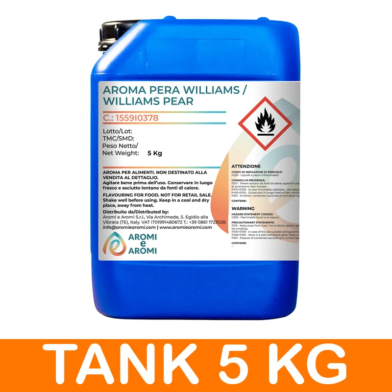 Italian Williams Pear Aroma Food Additive for Food & Beverage - Fresh Pears Flavor  for Vape liquid flavor and e-liquids
