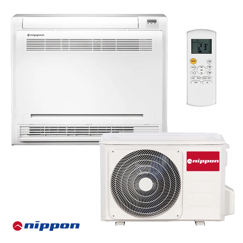 Инверторный Кондиционер Nippon NFAU-12HRFNX-Q/NOB30U-12HFN8-Q-напольный A ++ / + класс энергии