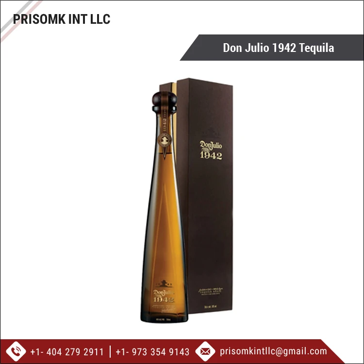 Good Quality Bulk Agave Flavored Best Alcoholic Beverage Don Julio 1942 Tequila 750ml from Trusted Supplier