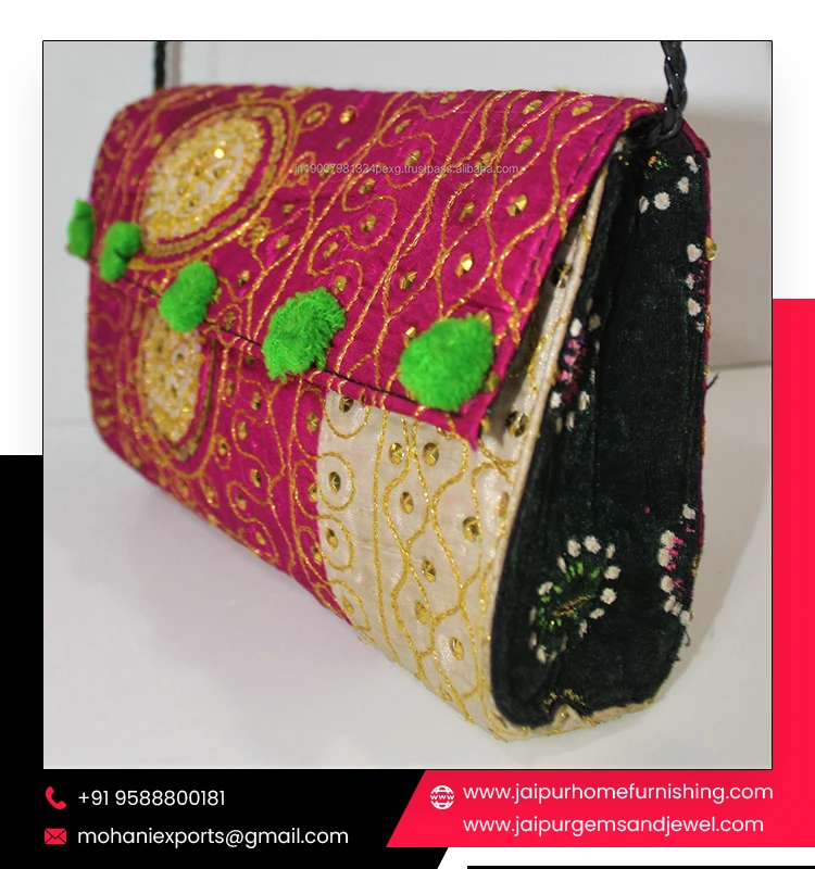 Jaipur Online Shop Womens Designer Clutches Banjara Clutch Bag