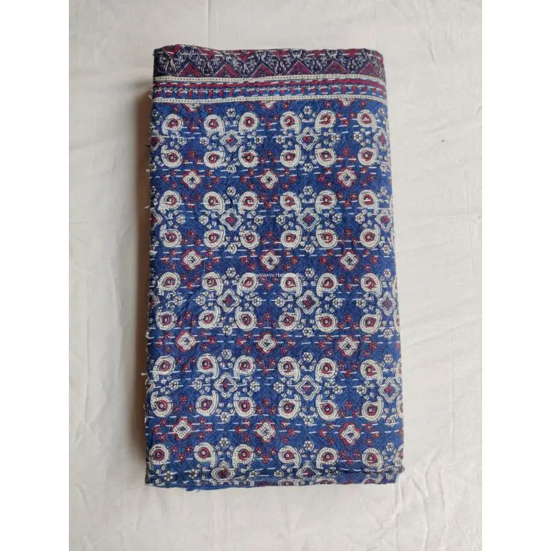 Домашнее декоративное красивое Хлопковое одеяло цвета индиго ручной работы Kantha покрывало оптом индийское Ajrakh ручная печать Gudari