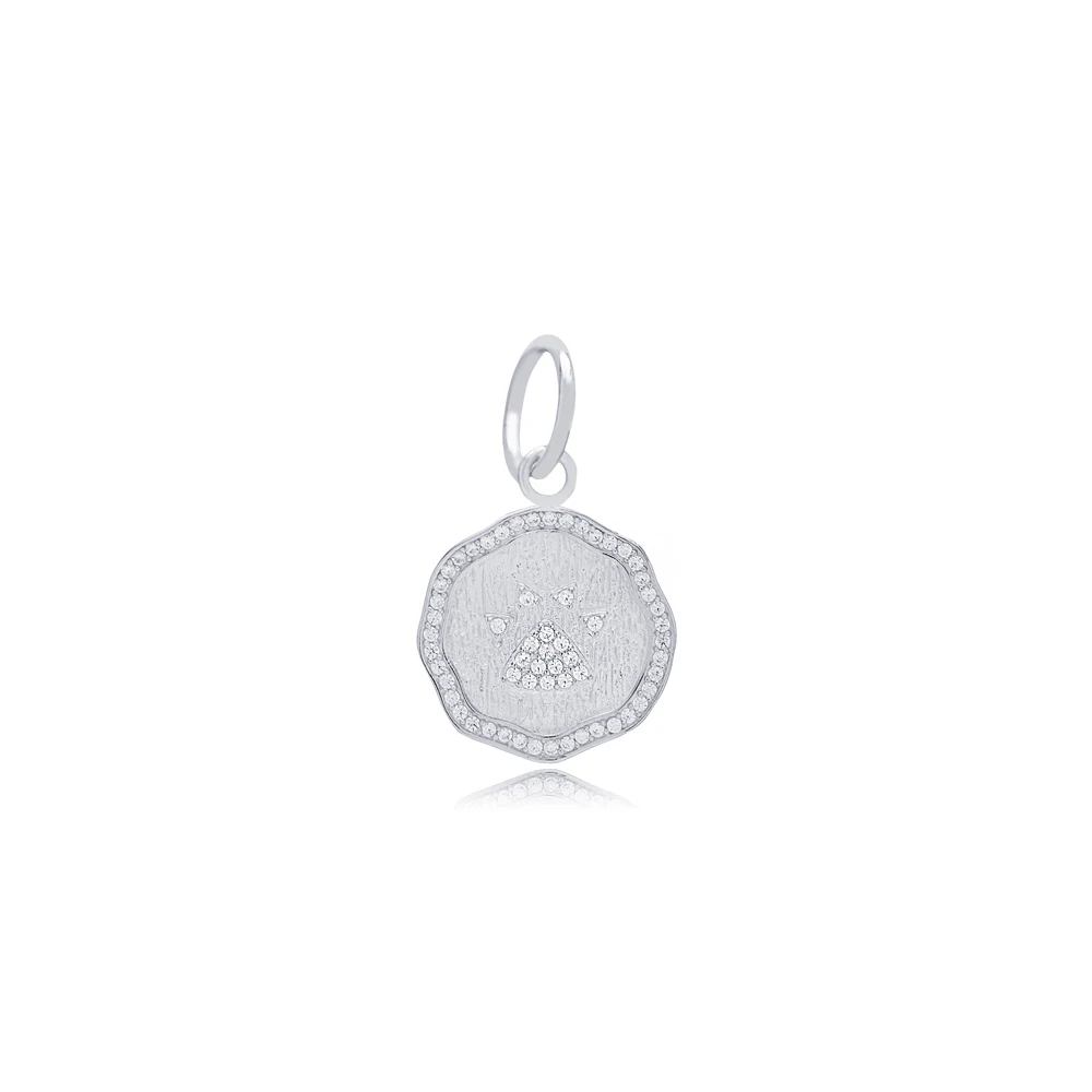 Cute Paw Design Charm With Hole 7 mm Wholesale Handcrafted Turkish 925 Silver Sterling Jewelry