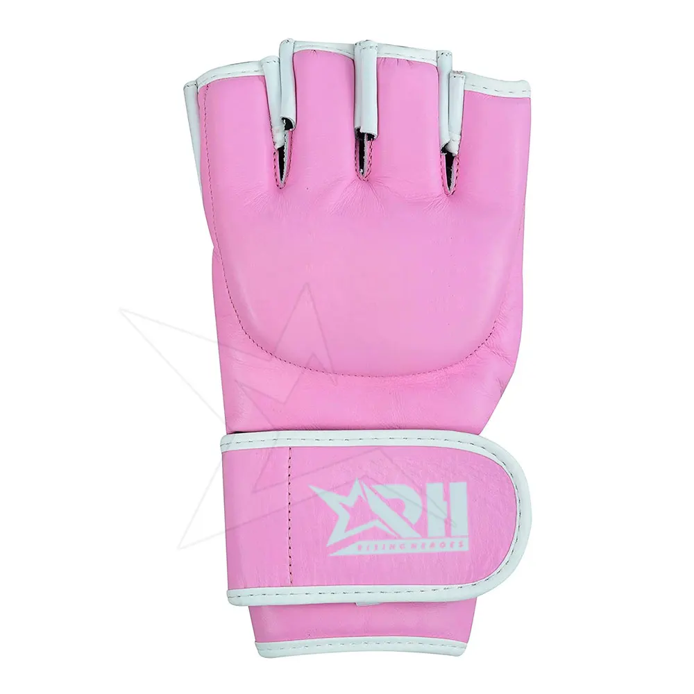 Custom Logo Punching MMA Gloves Pakistan Made Leather MMA Gloves