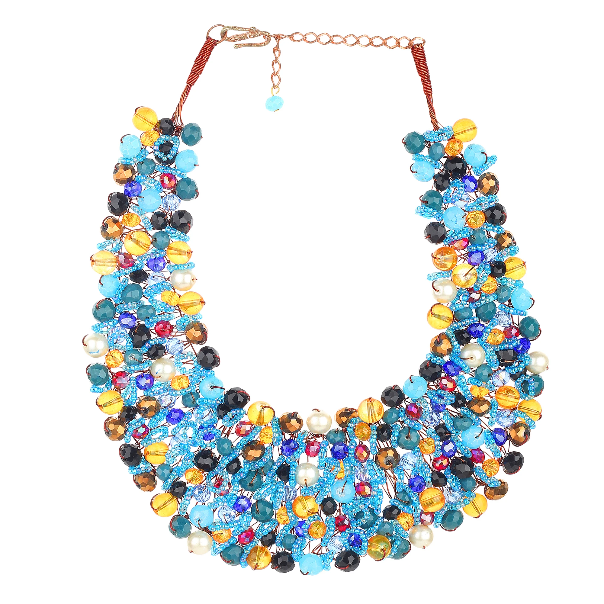 Fancy Statement Necklace Charm Trendy Necklace Fashion Accessories Choker Bib Necklace for  Women Fashion Accessories