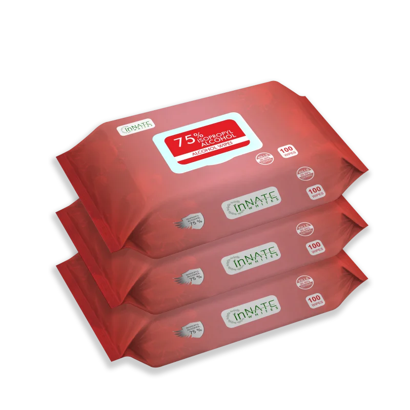 Дезинфицирующие салфетки InnateWhites 75% С изопропиловым спиртом