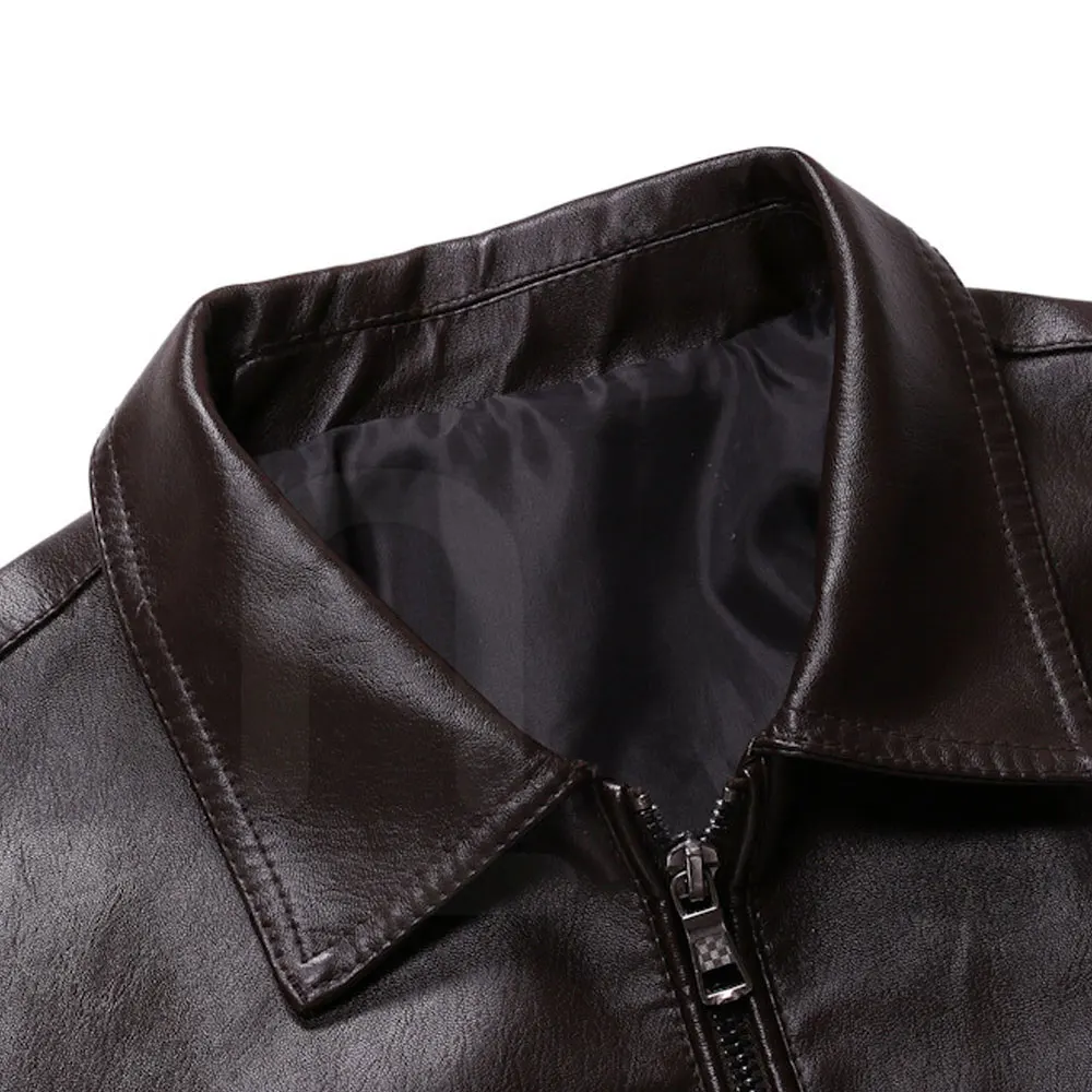 Индивидуальный дизайн мужская кожаная куртка лидер продаж облегающая