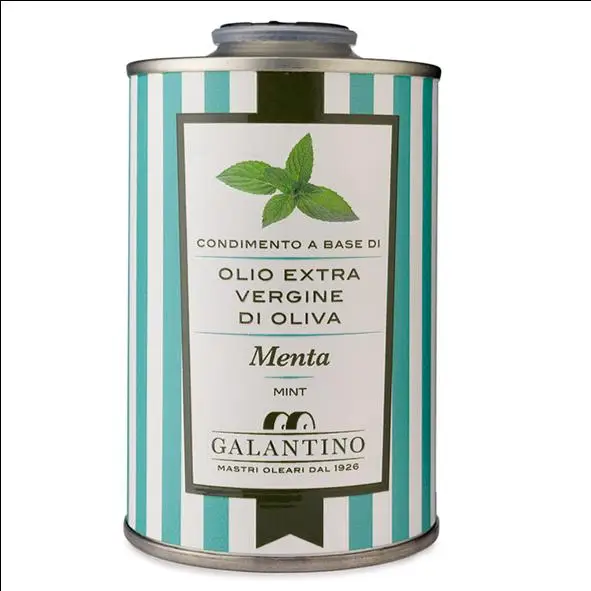 Mint  Natural Flavored Extra Virgin Olive Oil Galantino for dressing and cooking 250ml