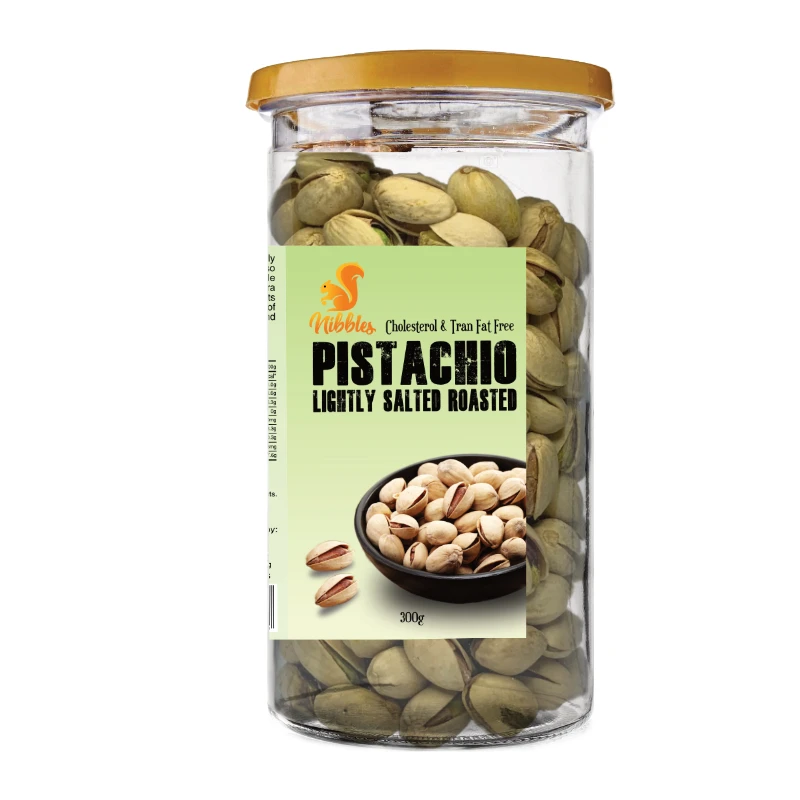 Pistachios Wholesale 300g Common Dried Air Tight Seal Nibbles Premium Roasted Pistachio Nuts In Canister