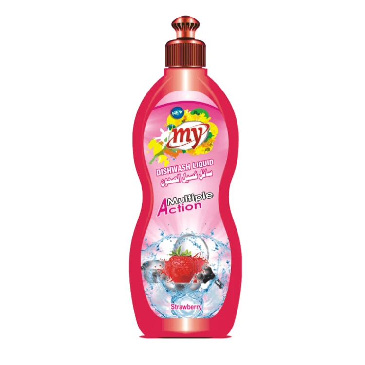 Custom Branding Available for Strawberry Flavor Fragrance High Foam Dish Washing Liquid from Top Seller