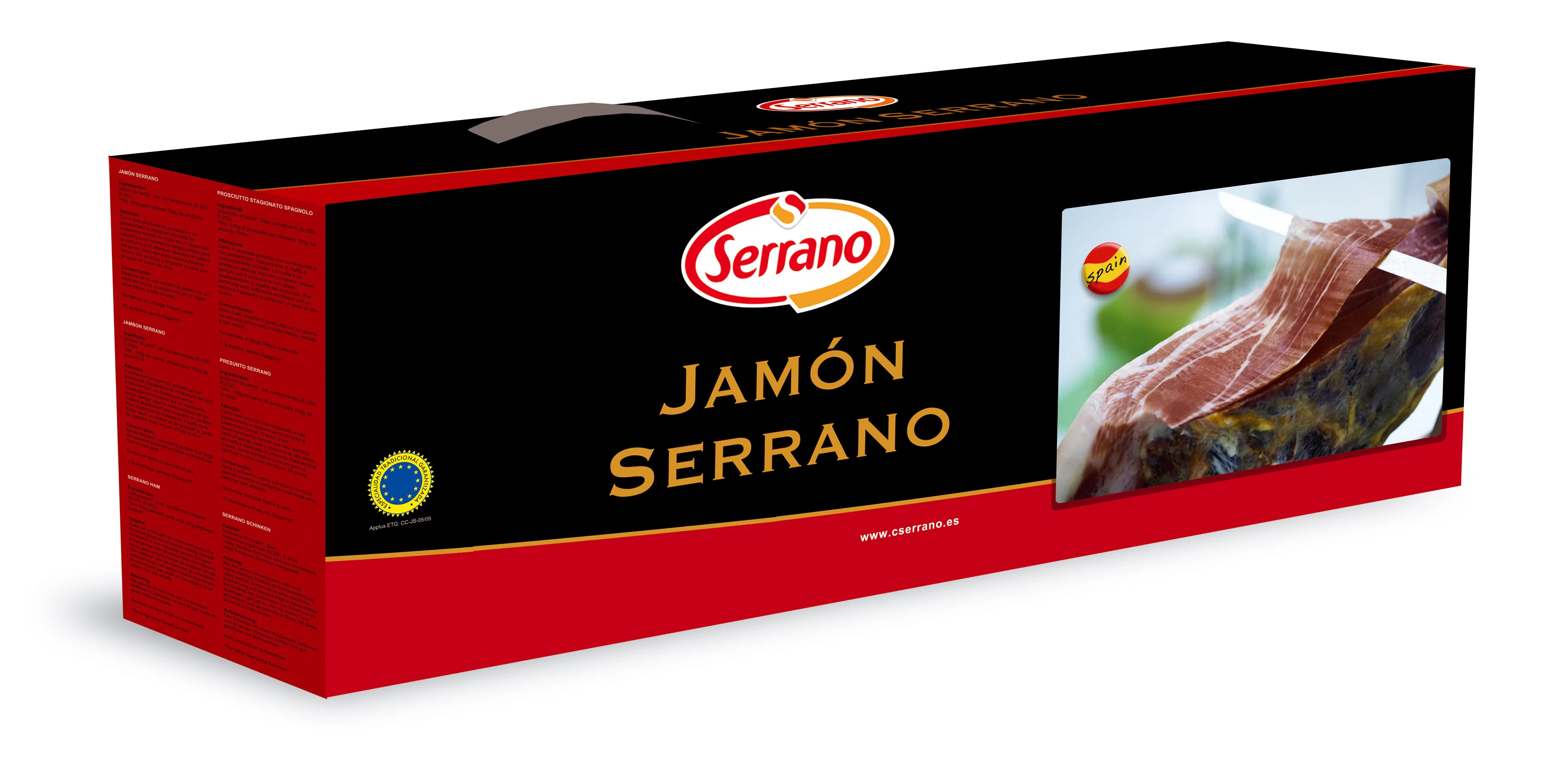 GIFT BOX SERRANO HAM COMPLETE WITH CUTTING SET