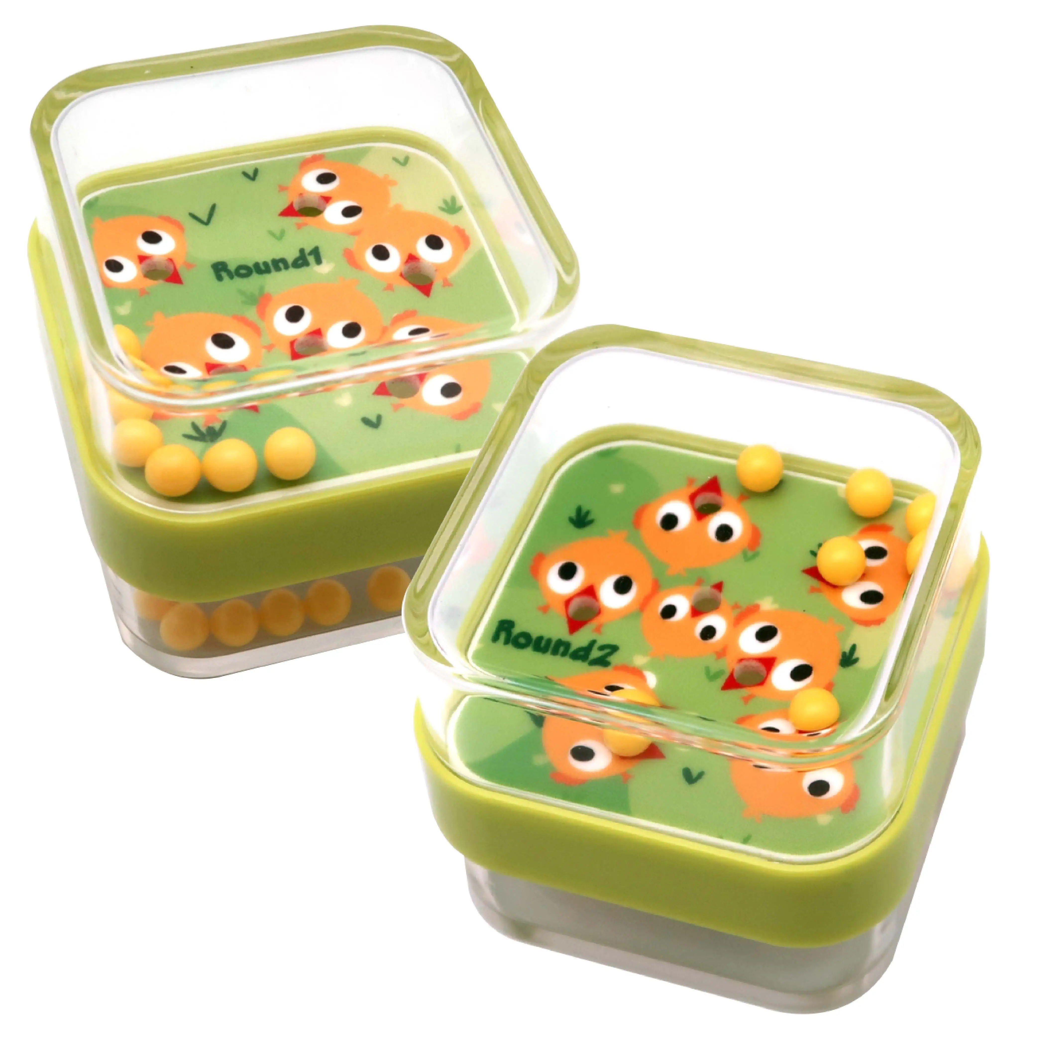 Game Cube for fun and balance Trainer 2-1/8 inch Two sides plastic maze game Feeding Chicken