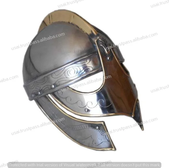 Manufacturing and Wholesale Medieval Armor Helmet Collectible Valsgarde Roman Knight Metal Metal Wall Decor ARMOUR Custom Shape