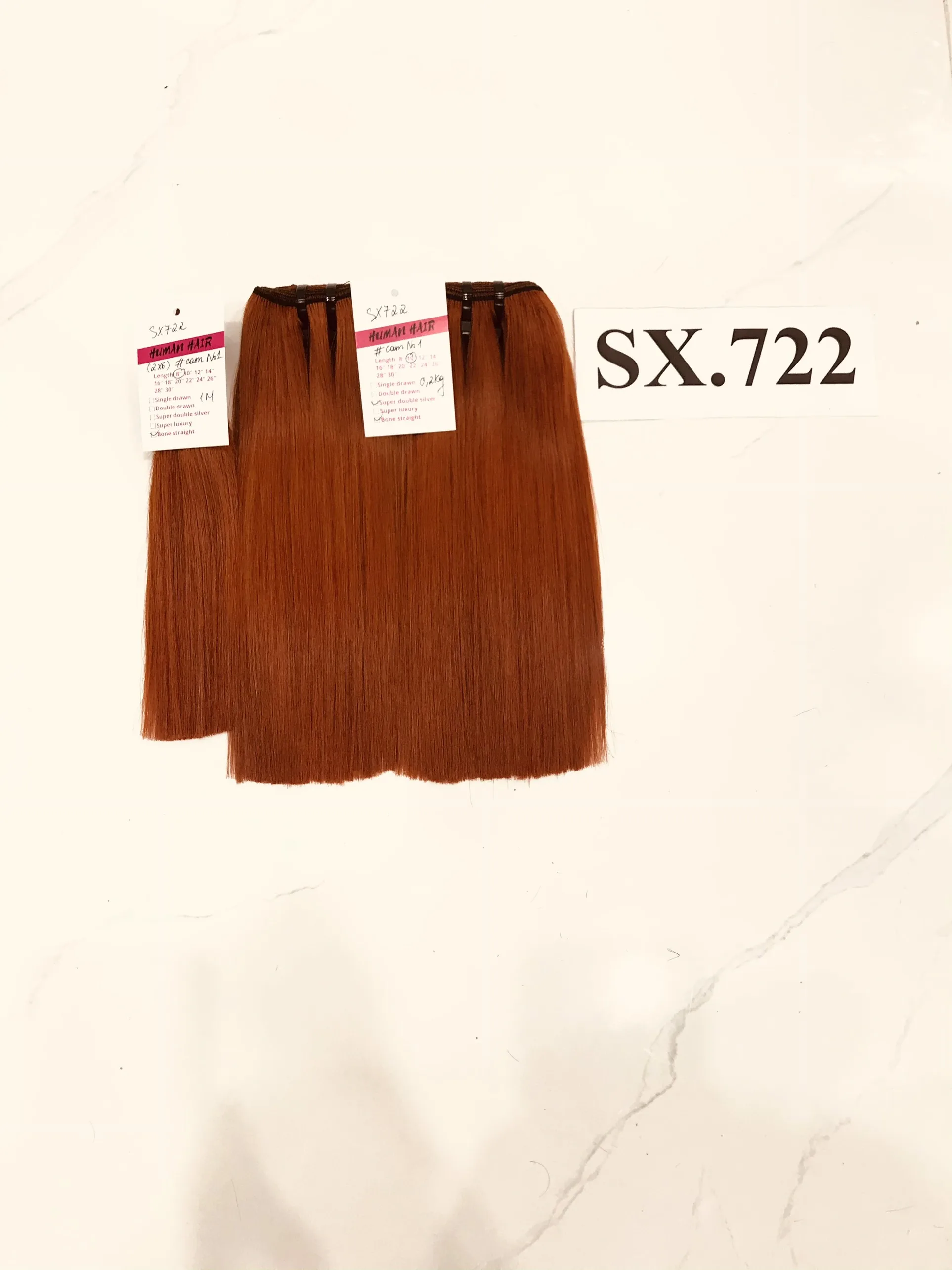 Оптовая продажа прямые волосы в пучках с оранжевыми косточками 100% необработанные человеческие для плетения