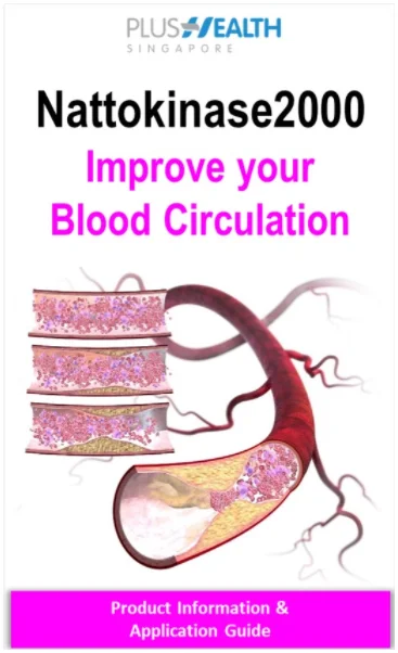 Made in Singapore Nattokinase 2000 Antithrombotic and support Healthy Blood Circulation Safe Approved