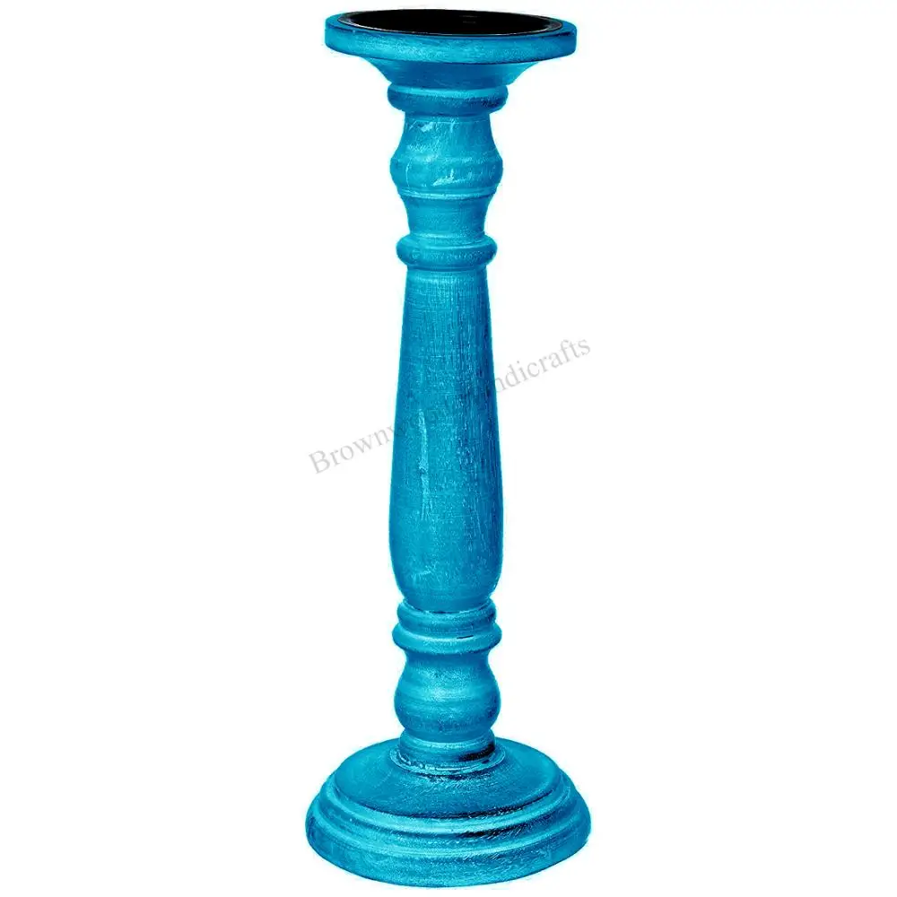 Wooden Carved Artistic Style Candle Stand/Holder