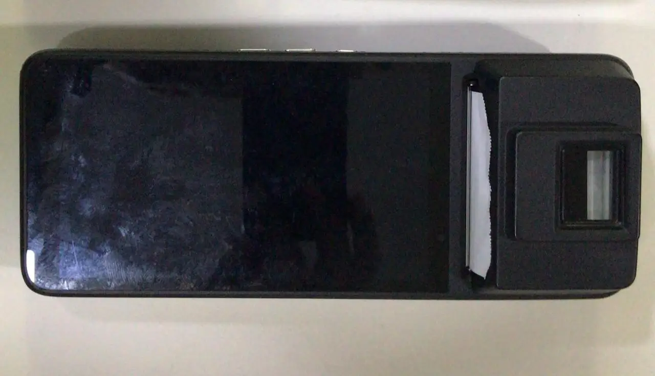 Optical Biometric Fingerprint reader Handheld Android 9.0 POS Terminal NFC 2D Barcode scanner