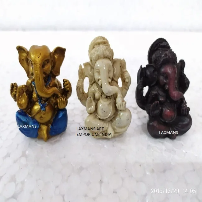handcrafted resin ganesh gods statues small size