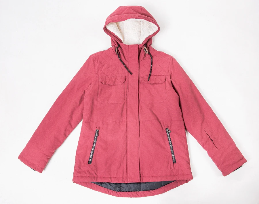 Лидер продаж 2021 модная зимняя женская ветровка Sangria на молнии из хлопка и полиэстера куртка с капюшоном