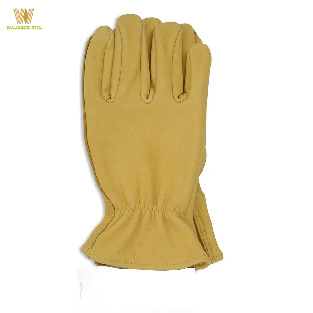 Рабочие перчатки из оленьей кожи с зернистой текстурой для охоты вождения езды Водонепроницаемые кожаные