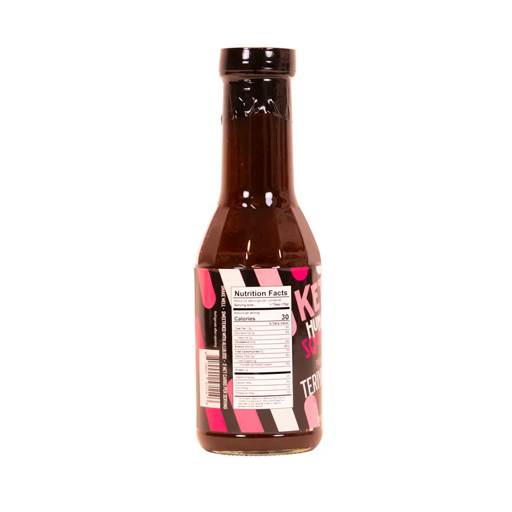 Hungry Squirrel Keto Teriyaki Sauce Paleo Natural High Quality All Bottle Packaging Sweet Allulose,sesame Seed Oil 12 Oz Kg