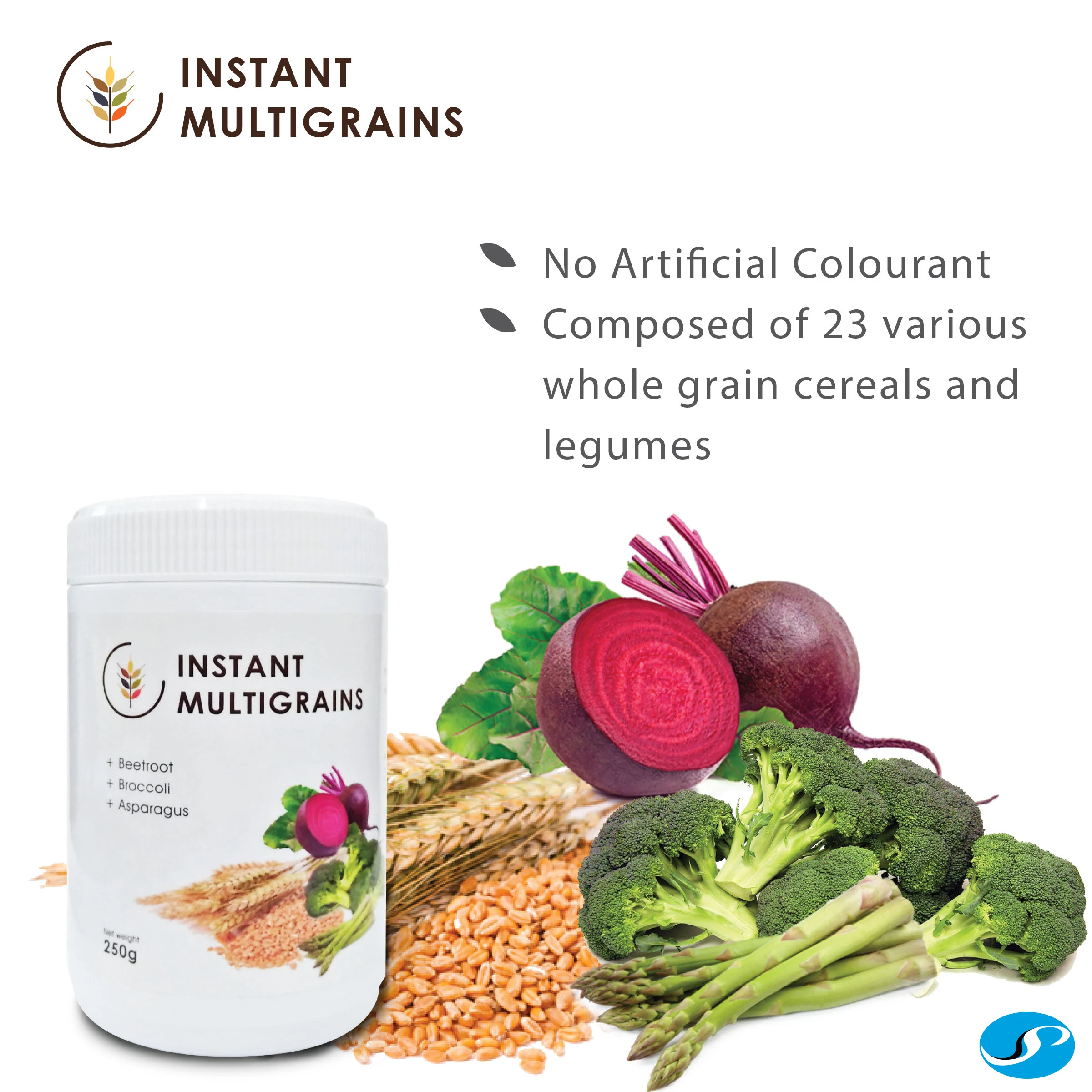 Delicious & Nutritious high protein low calorie Instant multigrain beverage cereal grain with Beetroot & probiotic for breakfast