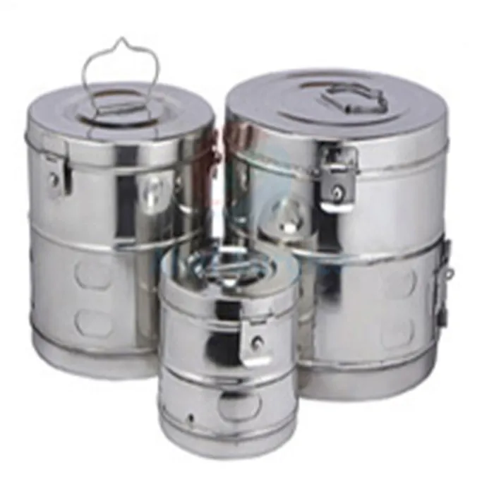 Dressing Drum surgical instrument case Stainless steel Hallow-ware surgical instruments