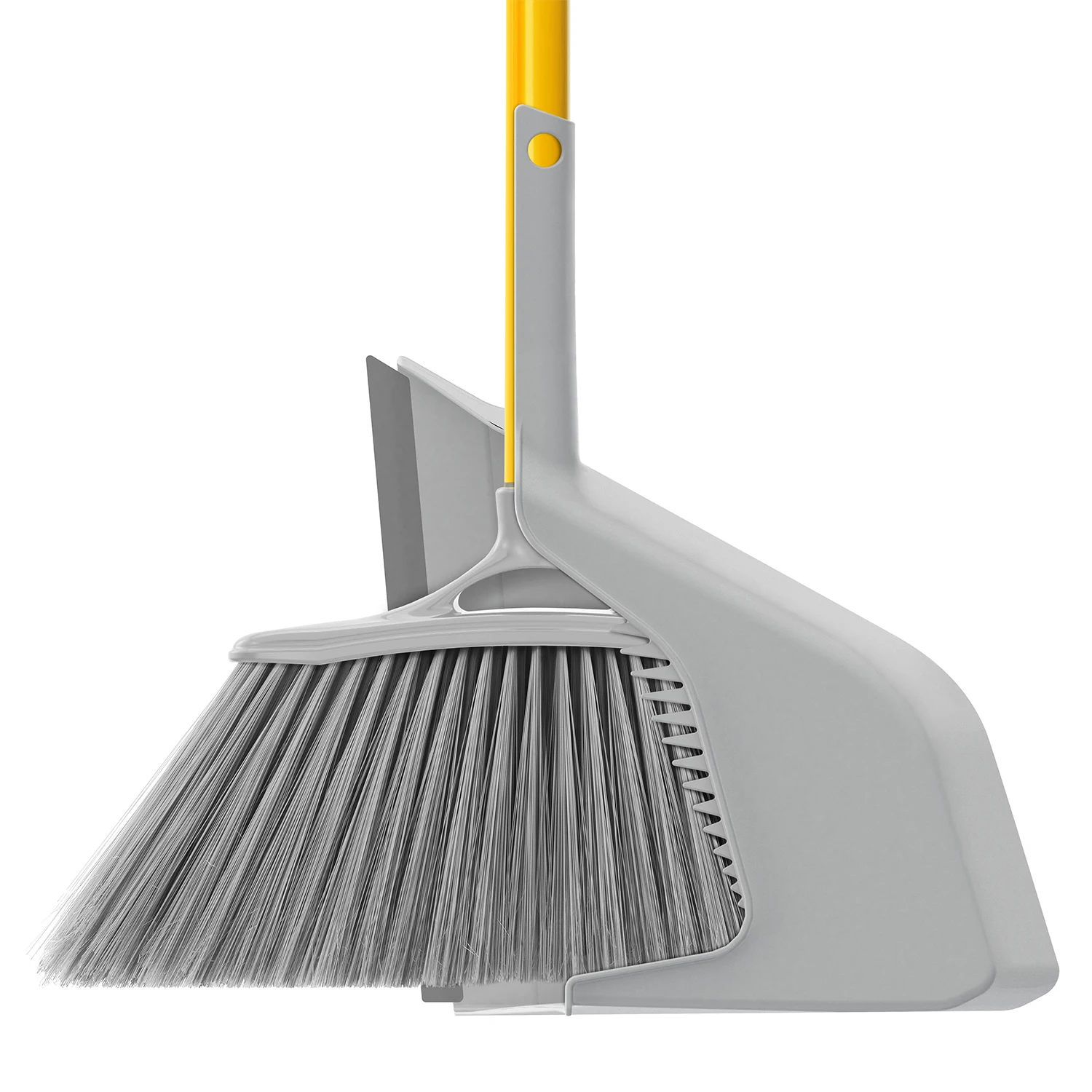 Plastic Dustpan with Broom Holder Hanger and Rubber | Made in Italy