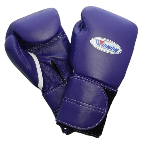 Winning Boxing Gloves Hook & Loop Closure Boxing Gloves Customized Logo Genuine Leather pu Leather