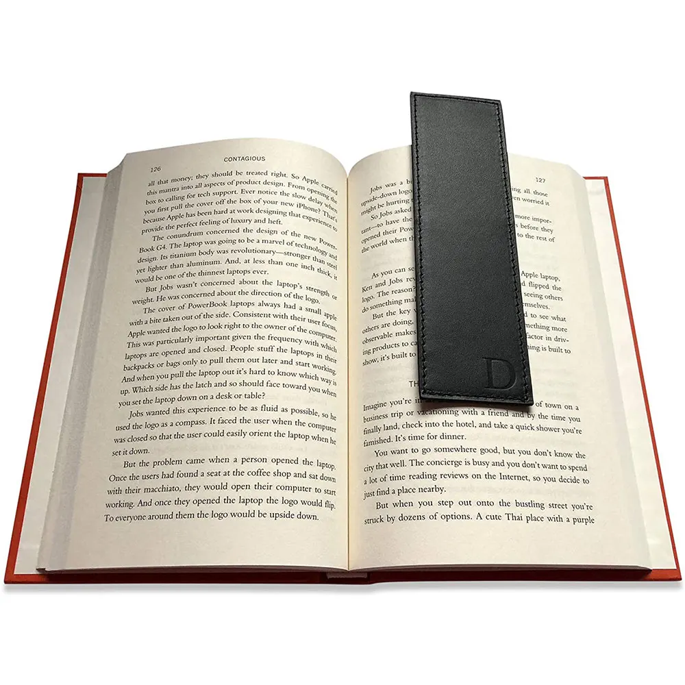 Factory Stock Leather Bookmarks Personalized and Monogrammed with The Letter