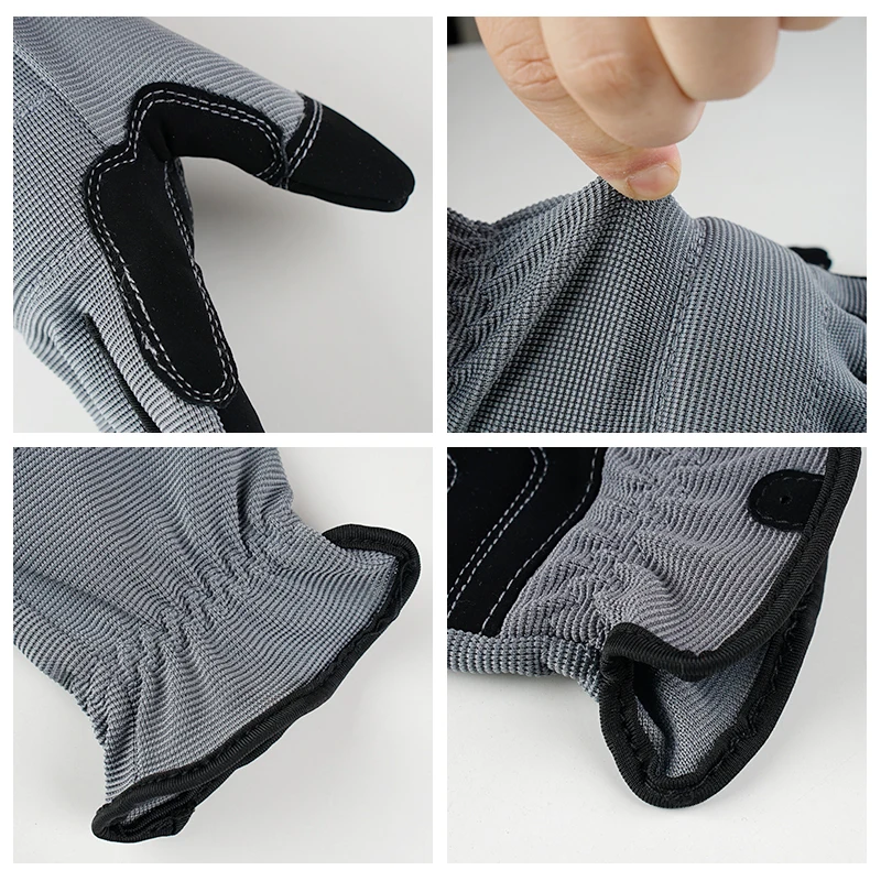 Перчатки мужские из синтетической кожи дышащие перчатки для работы в саду с подкладкой против скольжения сенсорным экраном