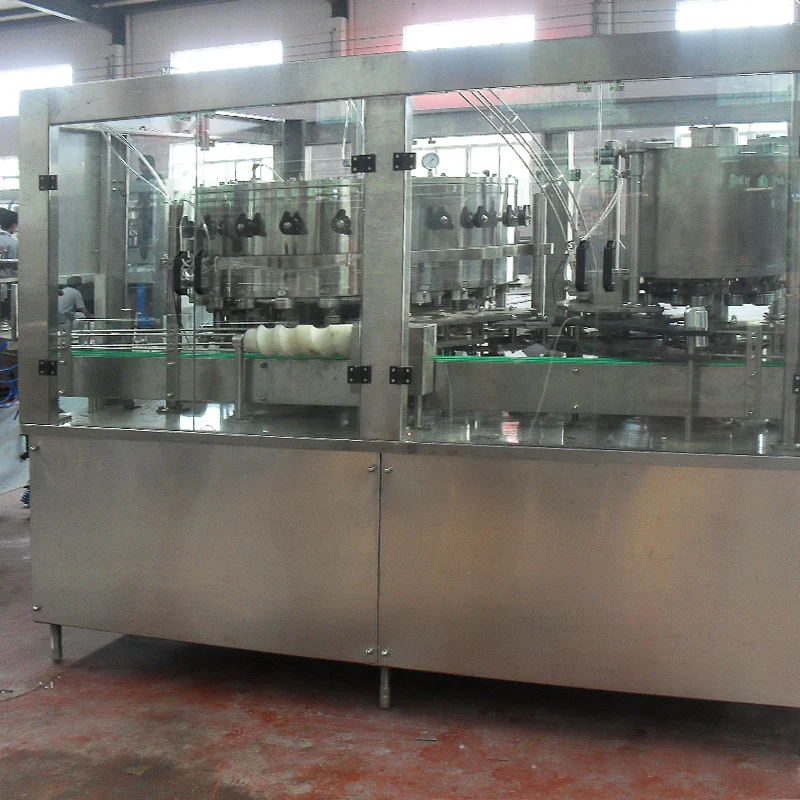 Full Automatic Beer Juice Cola Soda Water Aluminum Can Filling Sealing Machine