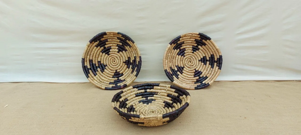 Best price Seagrass Home Decorative Woven Wall Hangings Plates Handmade Wall Decor For Living Room