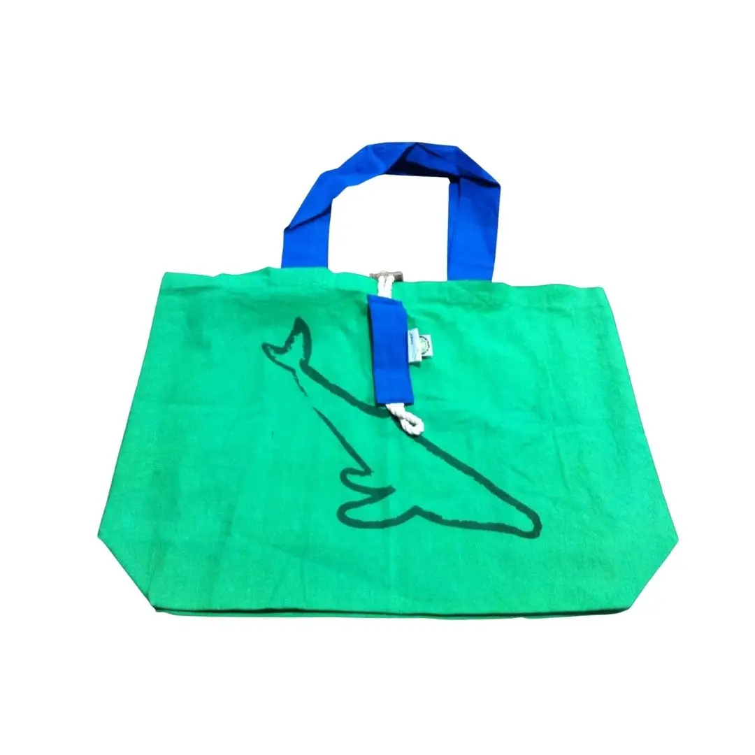 Fairtrade Certified Washable Custom Printed Lite Green Cotton Shoulder Bag For Supermarket Grocery Shopping