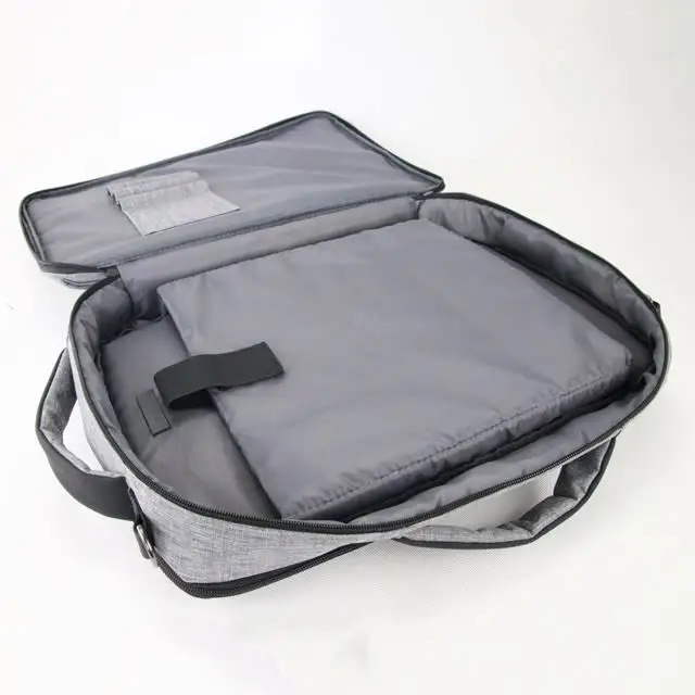 Most popular products Fashion simple Waterproof soft comfortable Lightweight unisex Gray  Travel Laptop Bag